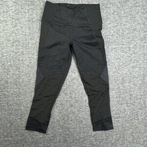 Victorias Secret VSX Sport Black High-Waisted Leggings Mesh Panels Size XS Women